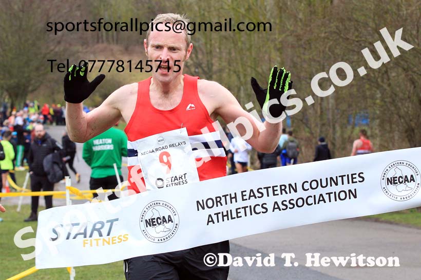 Senior Men and Veterans (Over 40s), 2023 NECAA Royal Signals Relays, Hetton le Hole, County Durham. Photo: David T. Hewitson/Sports for All Pics